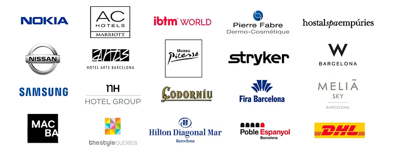 Dj Miss Beat has worked with important companies. Between themcon importantes empresas. They are between them Nokia, AC Hotels, IBTM World, Pierre Fabre, Hostal Spa, Empúries, Nissan, Hotel Arts Barcelona, Museu Picasso, Stryker, Hotel W Barcelona, Smasung NH Group, Codorniu, Fira de Barcelona, Melia Sky Barcelona, Macba, The Style Outlets, Hilton Diagonal Mar, Poble Espanyol and DHL.